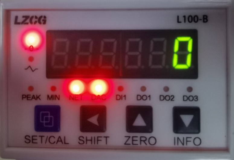 LZCG力准L100-B力传感器放大器砝码校准详细步骤