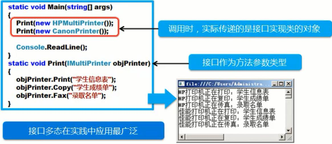 C#编程继承多态与接口多态之应用接口实现多态